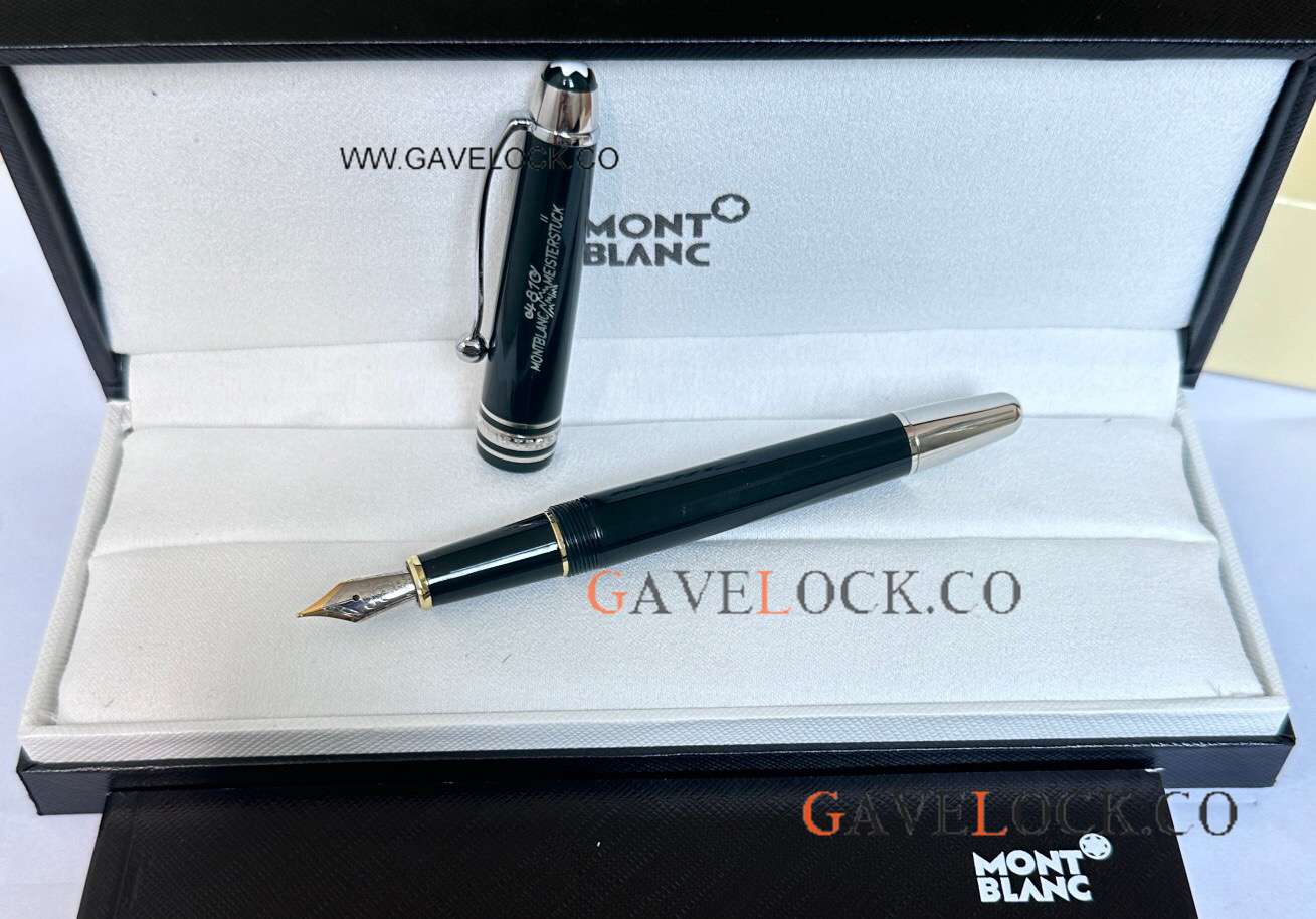 AAA Copy Mont blanc 100 Meisterstuck Classique Green&Silver Fountain 145